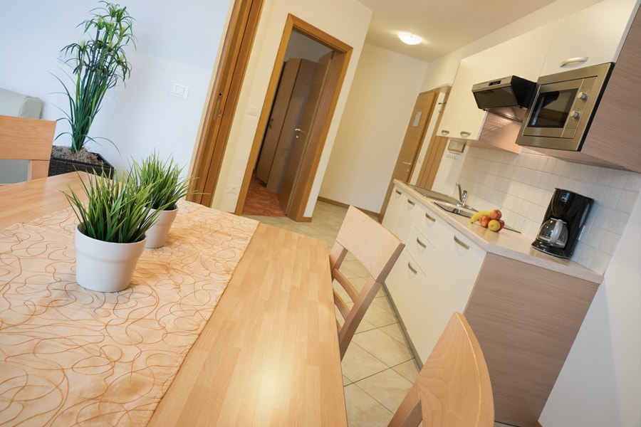 K&uuml;chenzeile in den Ferienwohnungen Daniela